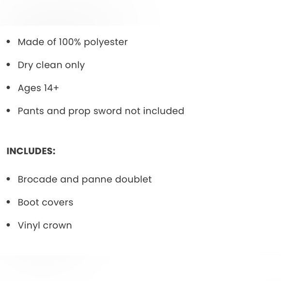 👑 Renaissance Prince Men’s Costume Size Large 👑 - Picture 7 of 16